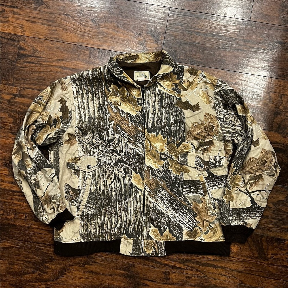 Vintage Redhead Camo Jacket Full Zip Pockets Men's Size 2XL